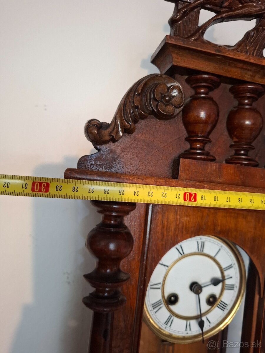 Predám funkčné starožitné hodiny ALTDEUTSCHE (židovky) s jel - 10