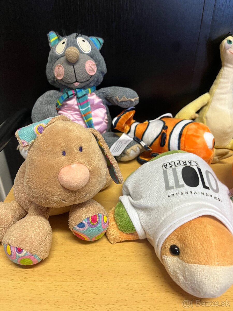 Plyšové hračky-psík, korytnačka, medvedík, Nemo… - 10