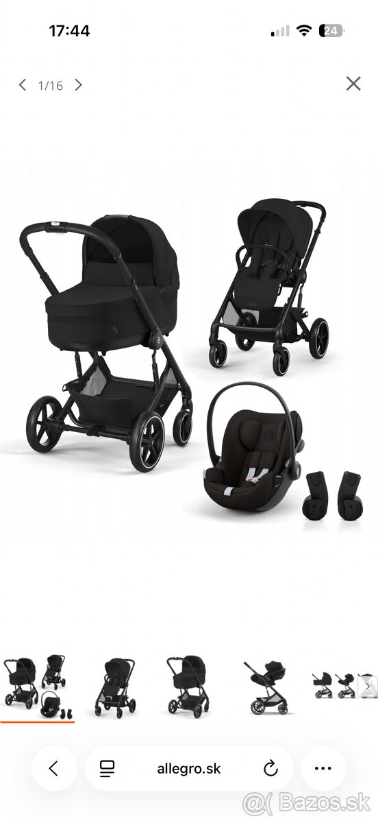 Čierny kočík Cybex Balios S Lux - 10