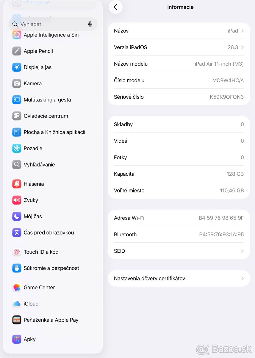 Apple iPad Air 11” (M3), 128GB - 10