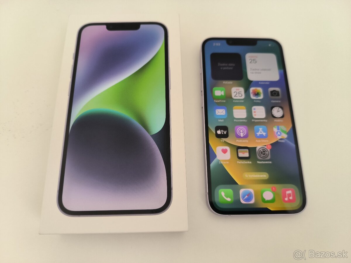 apple iphone 14 128gb Purple / Batéria 100% - 10