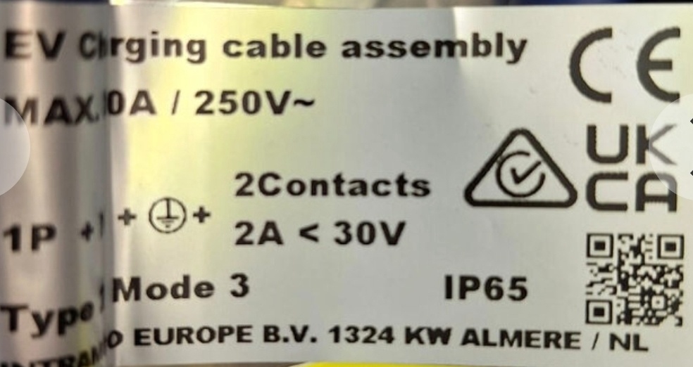 Nabijacka pre elektromobily Ford 3fazy, 16A, 6 m - 10