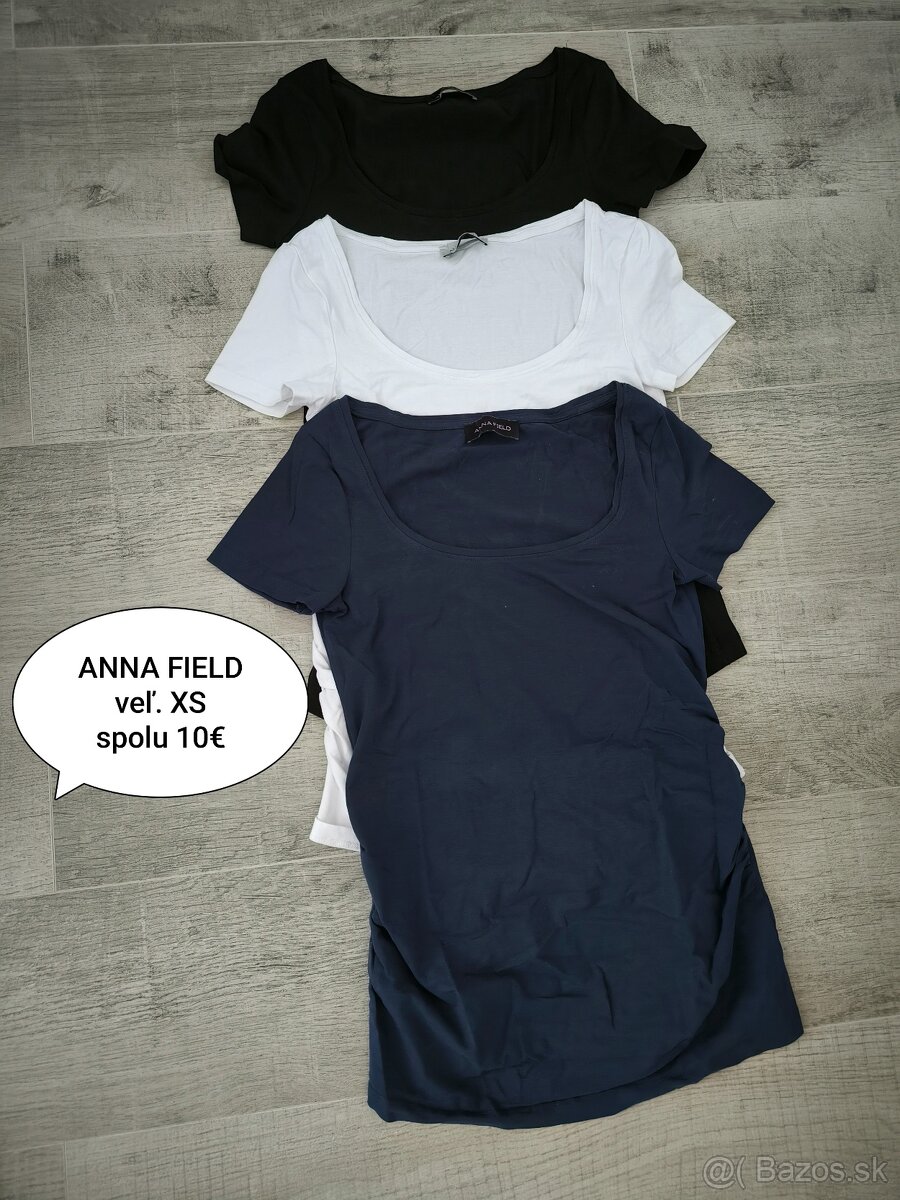 Tehotenské oblečenie XS/S legíny,rifle,tričká. Myprotein,H&M - 10