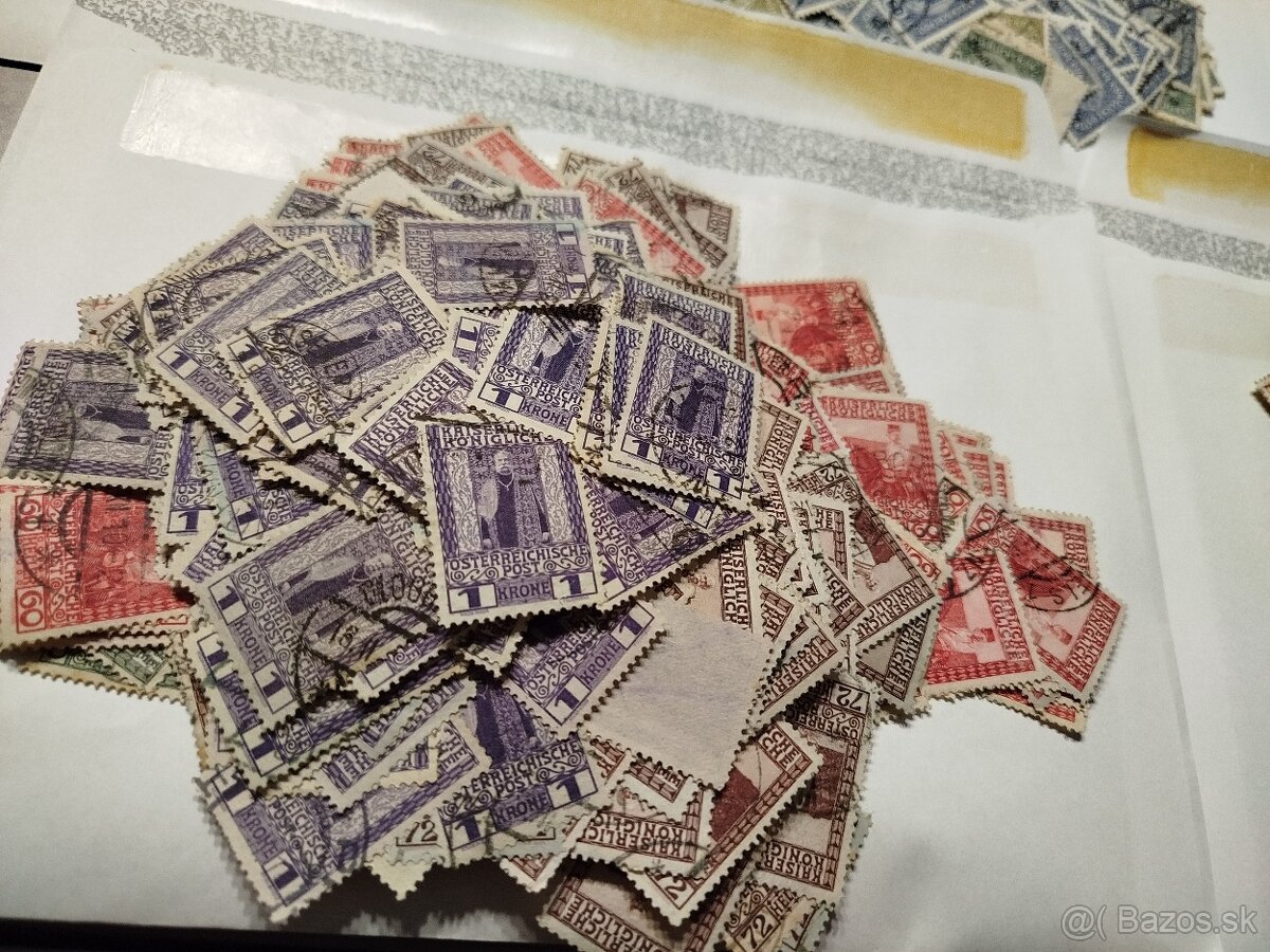 staré Rakúsko (r.1890-1935) - plná krabica známok - 10