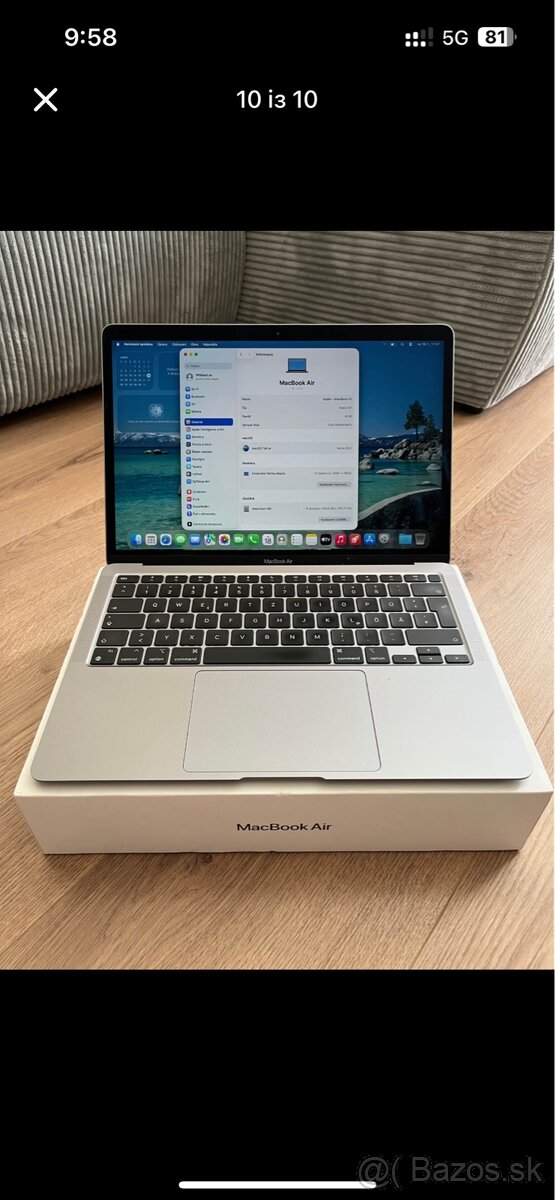 Apple Macbook Air M1 128GB - 10