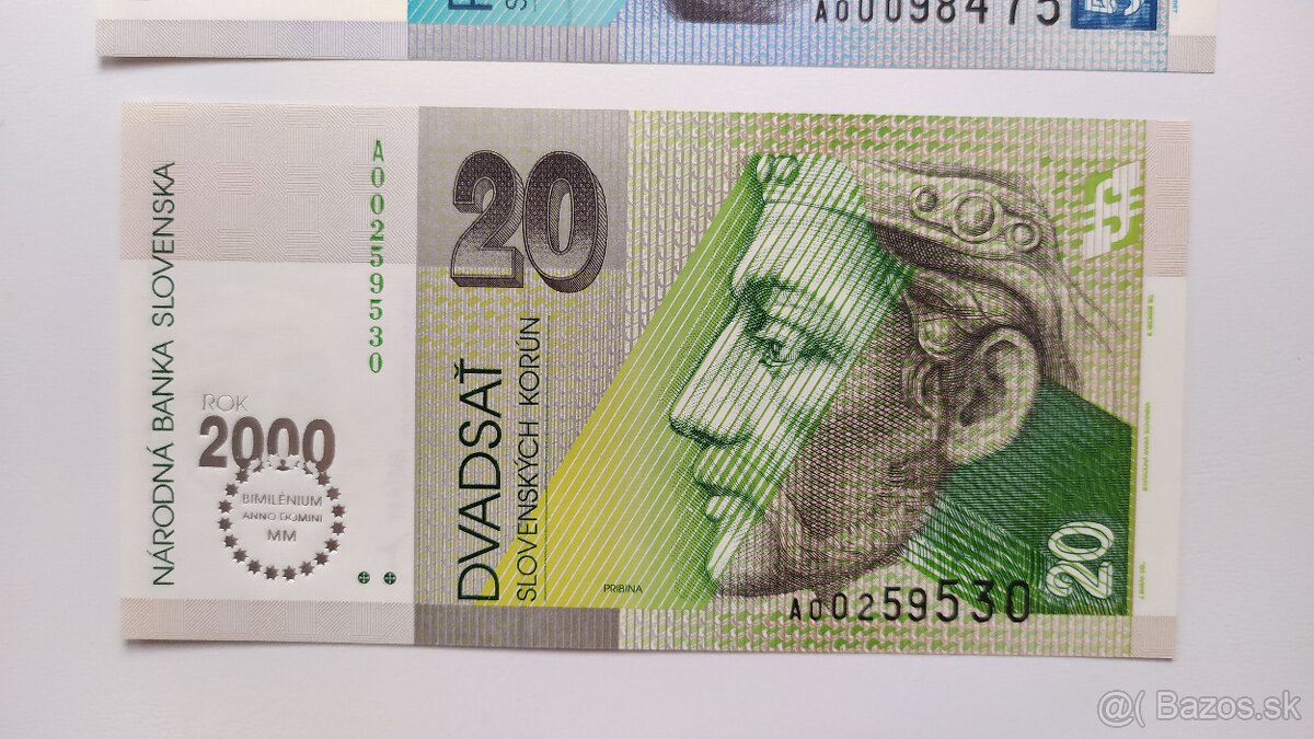 Bimilénium 500, 200 , 50 a 20Sk - 10