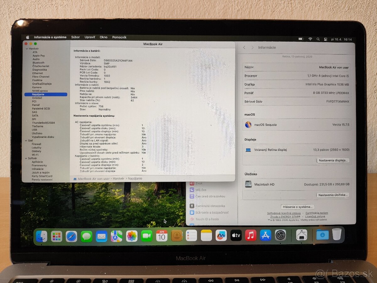 MacBook Air 2020 | i5 • 8GB • 256GB SSD - 10