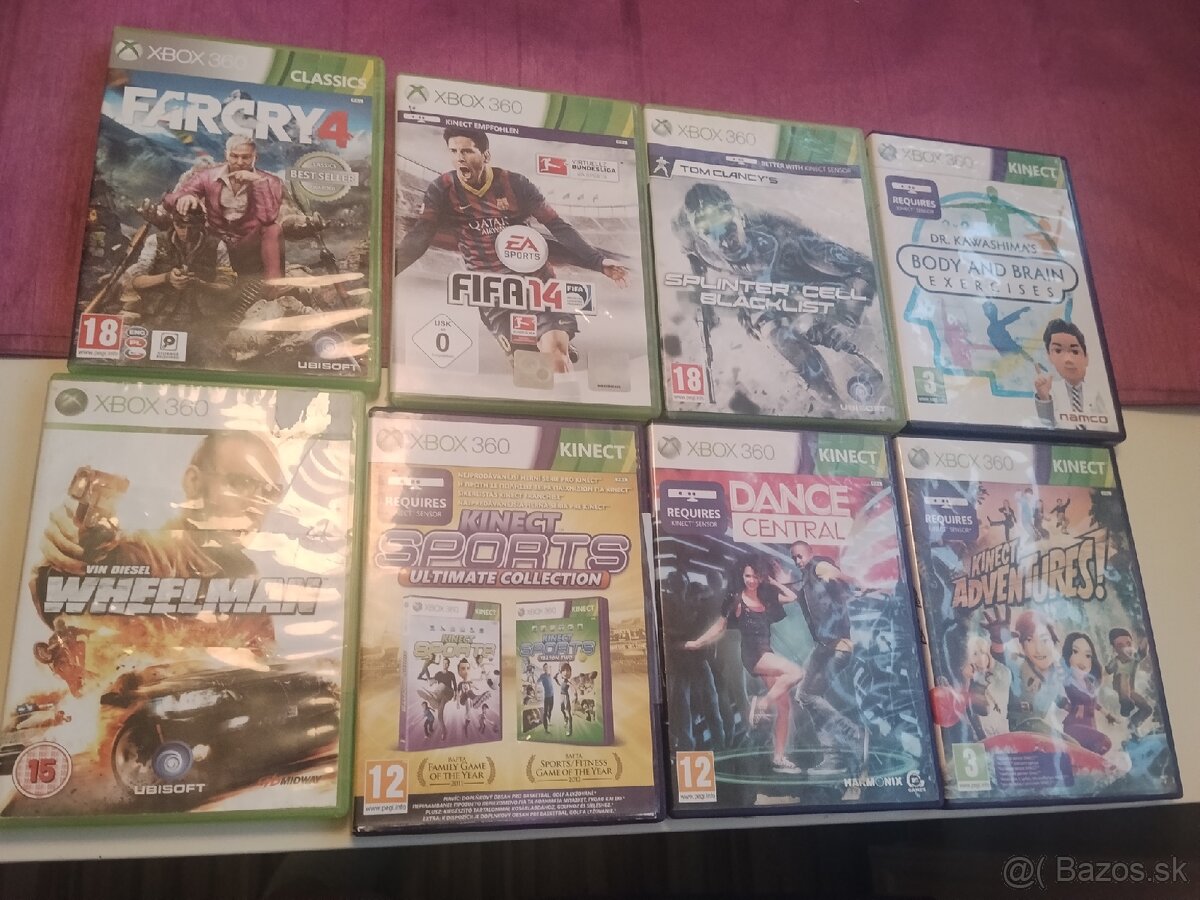 Xbox 360 500GB+Kinect set+2 ovládače+8hier - 10