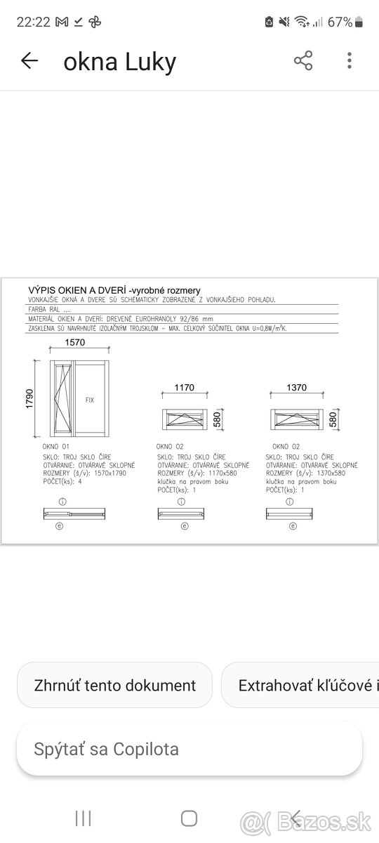 Predám vchodove dvere, francuzske okno profil 92 - 10