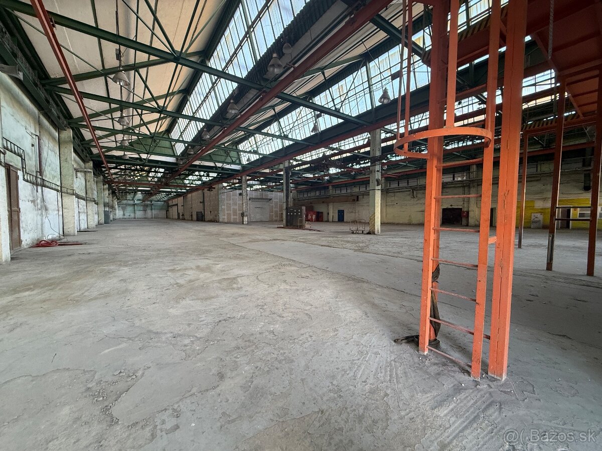 Na prenájom výrobné haly - 4320m2 / 3024m2 - Voľné ihned - 10