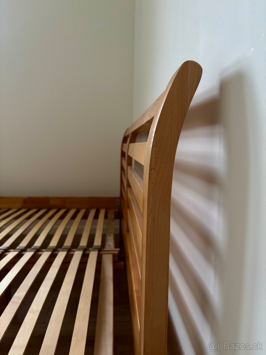 Manželská posteľ 180x200 masív + matrace - 10