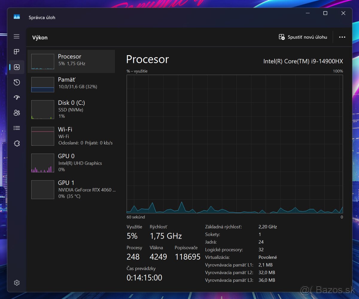 Asus ROG Strix G18 i9 14th/ RTX 4060 8GB/ 32GB DDR5/ 1TB - 10