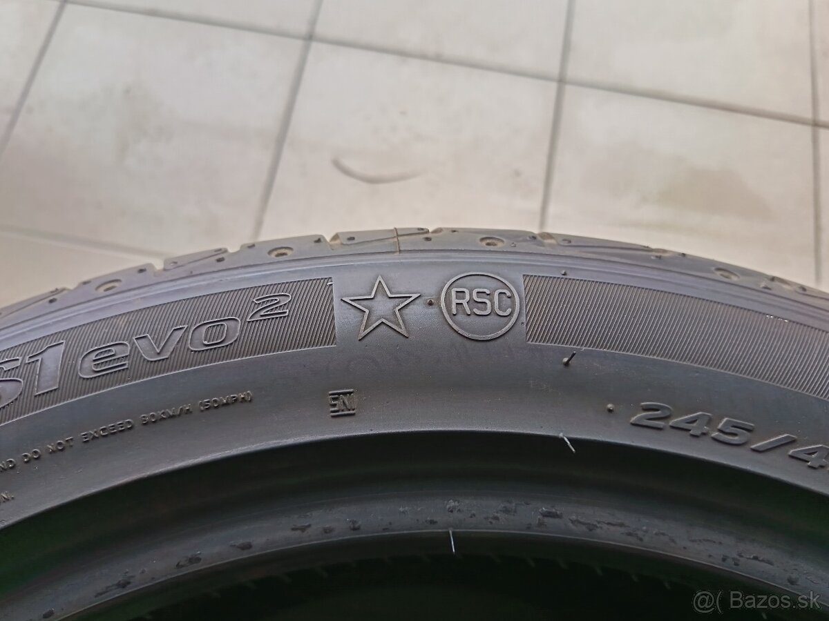 letne pneu Hankook 245/45 R19, runflat - 10