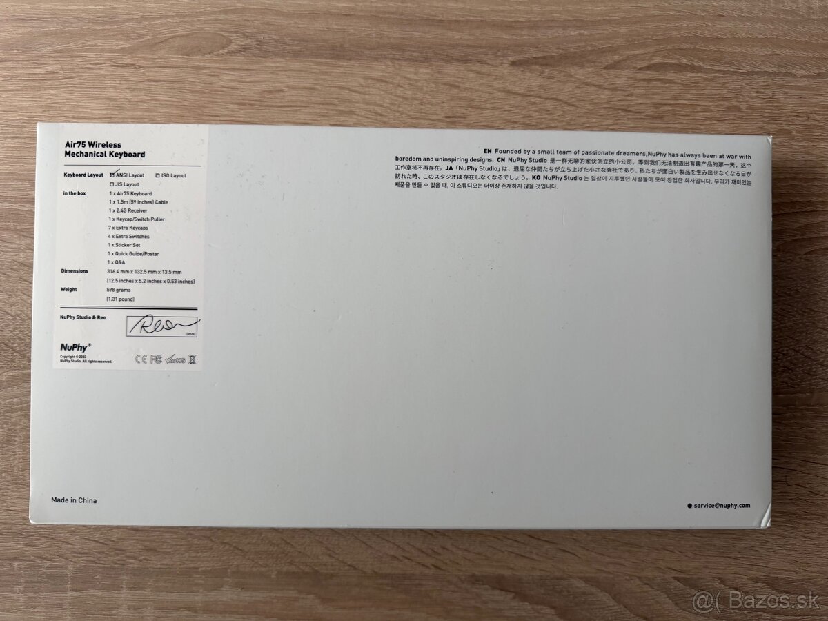 Mechanická klávesnica NuPhy Air75 - 10