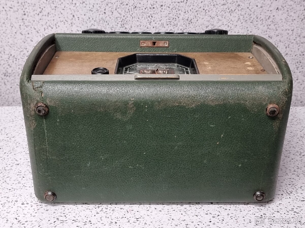 40/50te roky 》PRENOSNÉ STAROŽITNÉ RADIO - 10