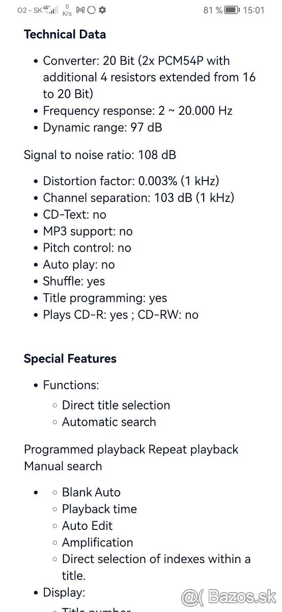 DENON DCD 1420 CD player - 10