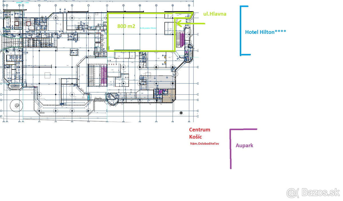 LUKRATÍVNY obchodný priestor 900m2, na prízemí OD DARGOV, Hl - 10