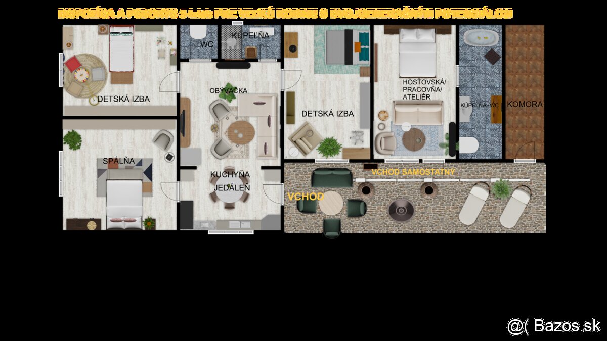 PREDAJ 4-IZB vidiecky rodinný dom Bruty, pri Štúrove-1732m2 - 10