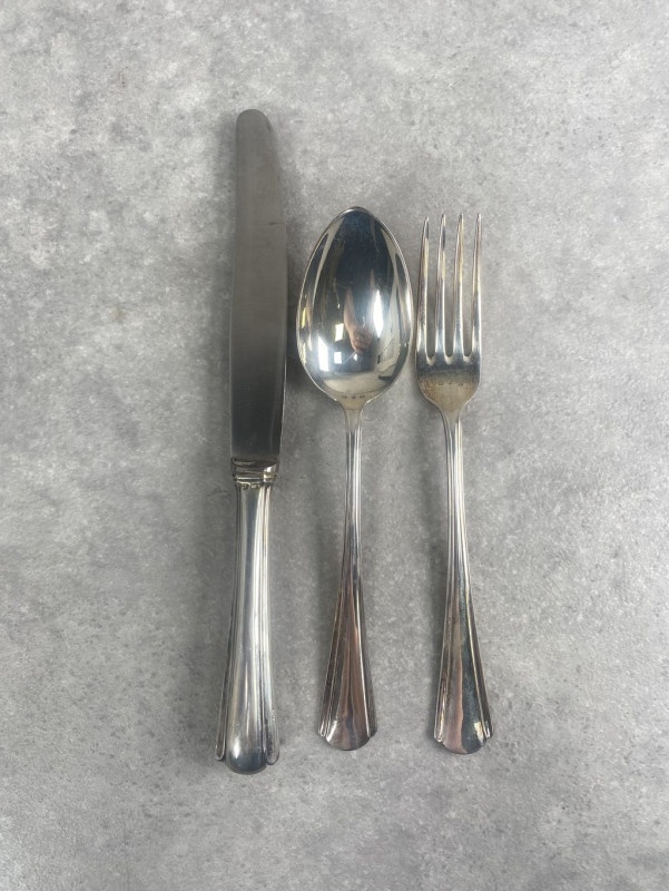 Strieborný príbor pre 6os. v štýle Art deco - 10