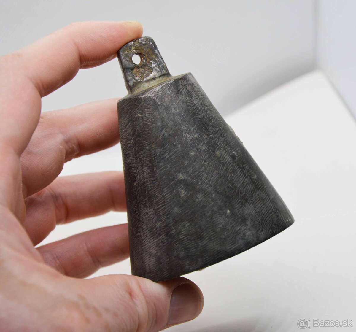 Starý mosadzný zvonec 9x6cm - 10