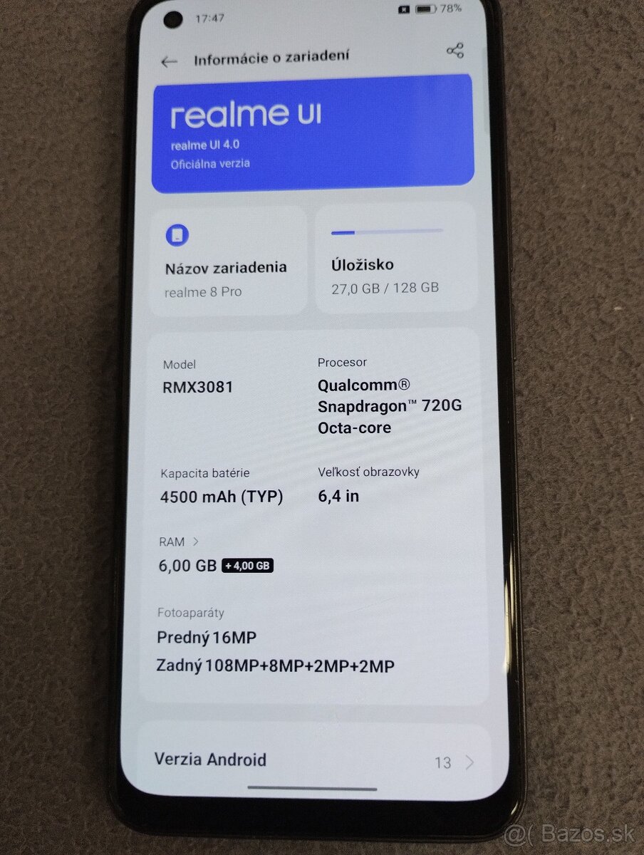 Realme 8 Pro – 6/128 GB - 10