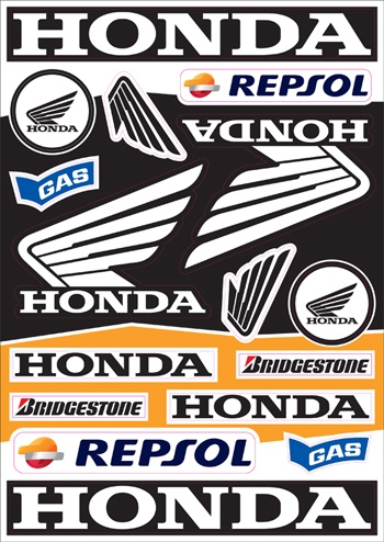 Predám nálepky Honda - 10