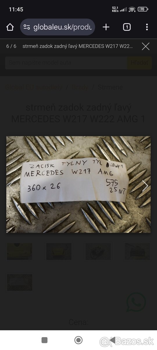 Brzdové strmene - 10