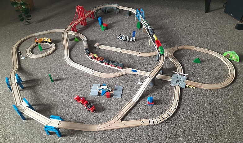 dreveny vlacik, drevena zeleznica, detska zeleznicka - 10