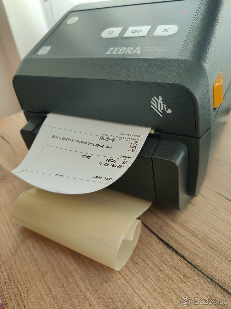 Tlačiareň etikiet Zebra ZD420 ZD 420 DT 203dpi Bluetooth LAN - 10