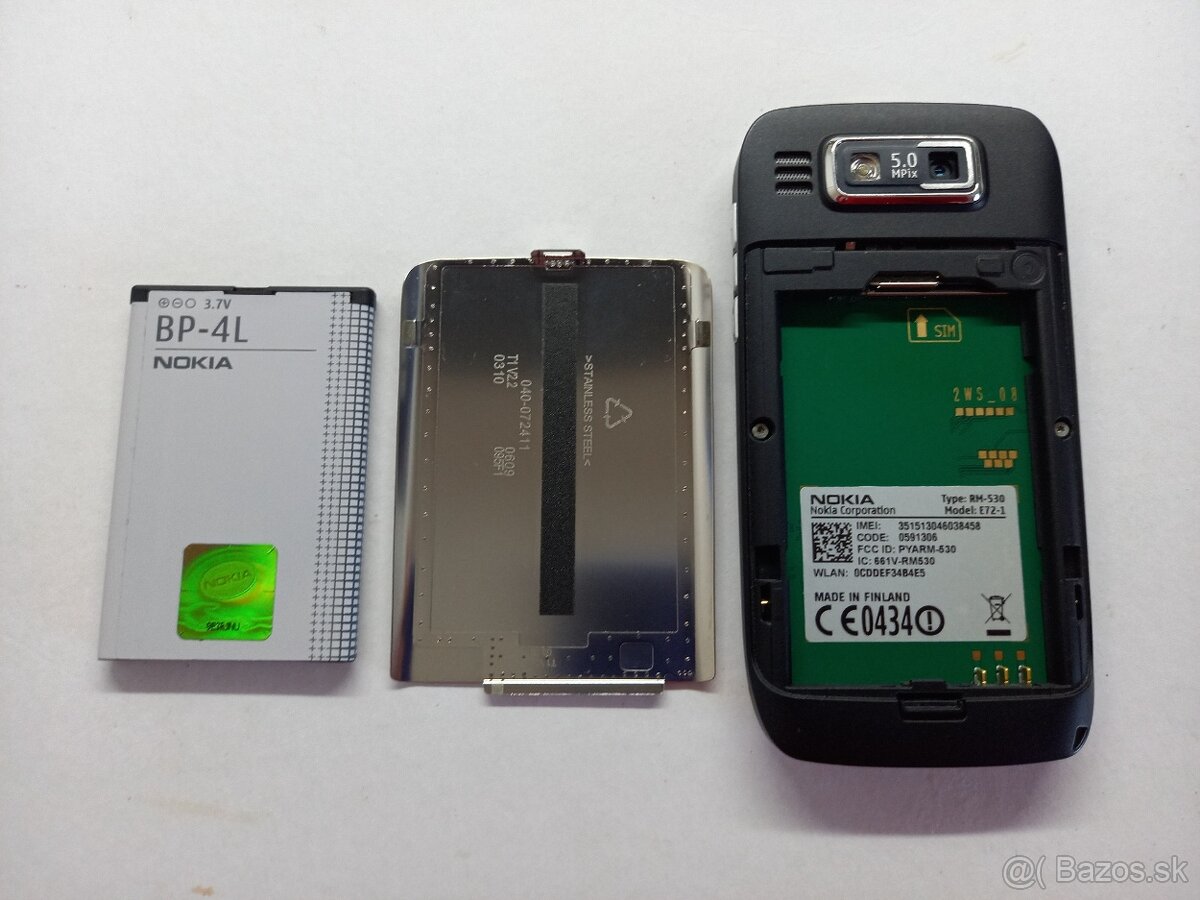 NOKIA E72 RM-530 Ako Nová Prevolaných Len 10Hodín - 10
