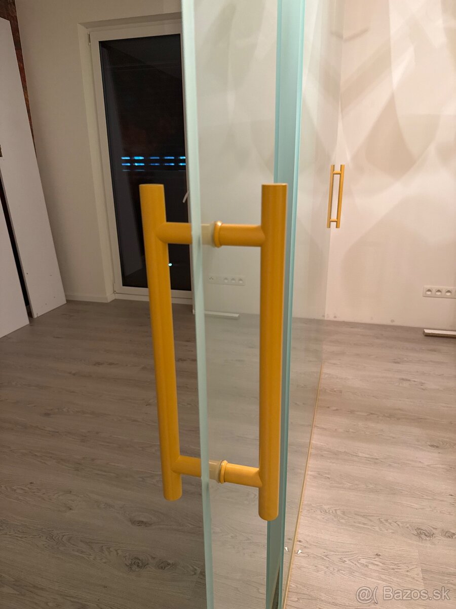 Celosklenené posuvné dvere 353 × 258 cm - matné, 4-dielne - 10