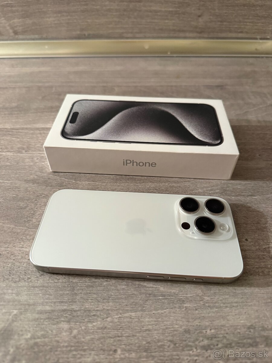 Iphone 15 Pro 512 GB biely ako nový bez škrabancov. - 10