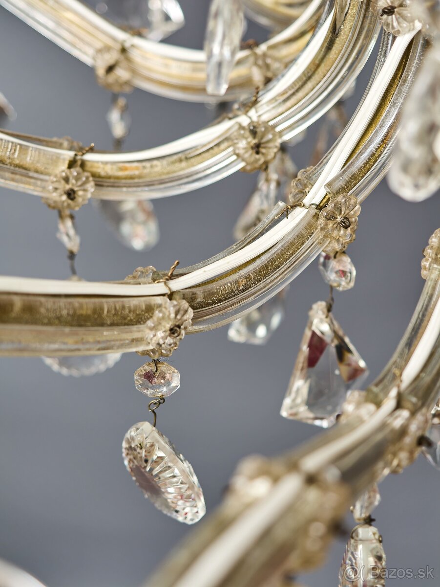 Veľký krištáľový luster Márie Terézie 18 žiaroviek - 10