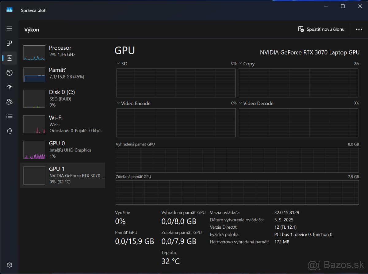 Acer Nitro 17" QHD/ i7 / RTX 3070 8GB/ 16GB DDR4/ 1TB SSD - 10