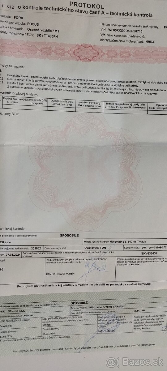 FORD FOCUS 1.6 turbodiesel-66kw bez DPF,2007,nova STK/EK - 10