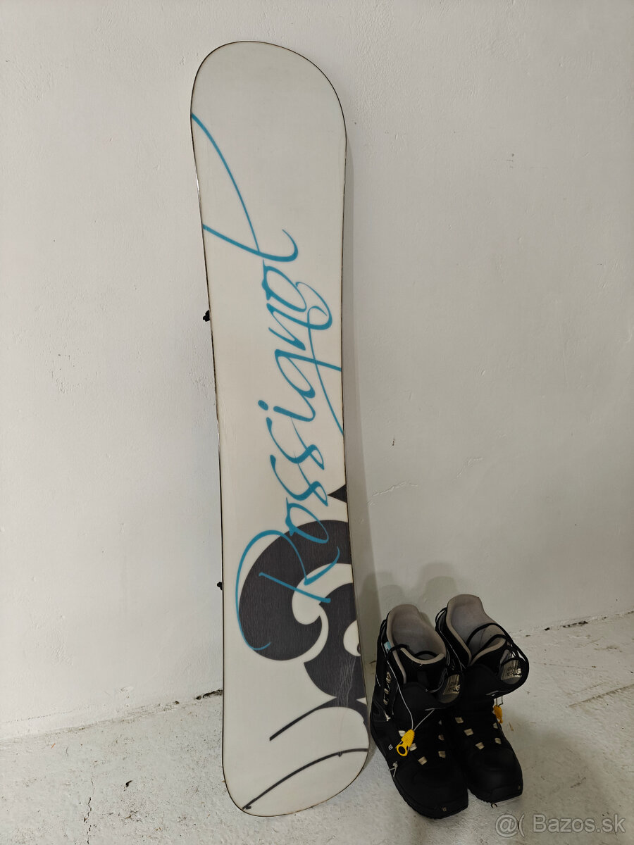 DÁMSKY SNOWBOARD ROSSIGNOL 139CM + TOPÁNKY BURTON v.39 - 10
