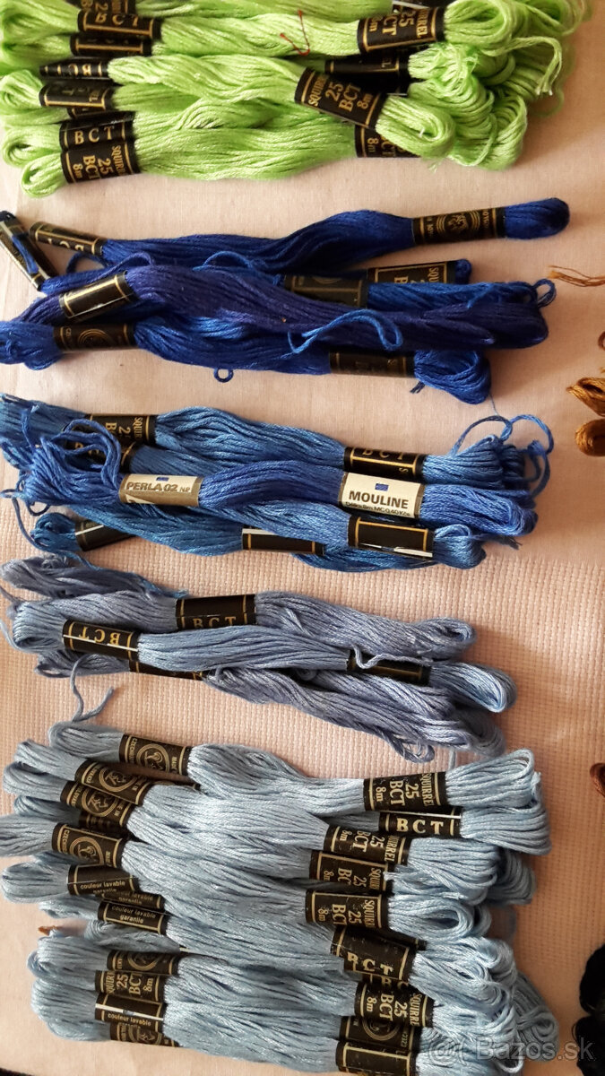 Vyšívacia priadza - MULINKA a PERLA - 10