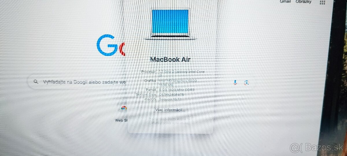 Apple Macbook Air core i7 8Gb ram - 10