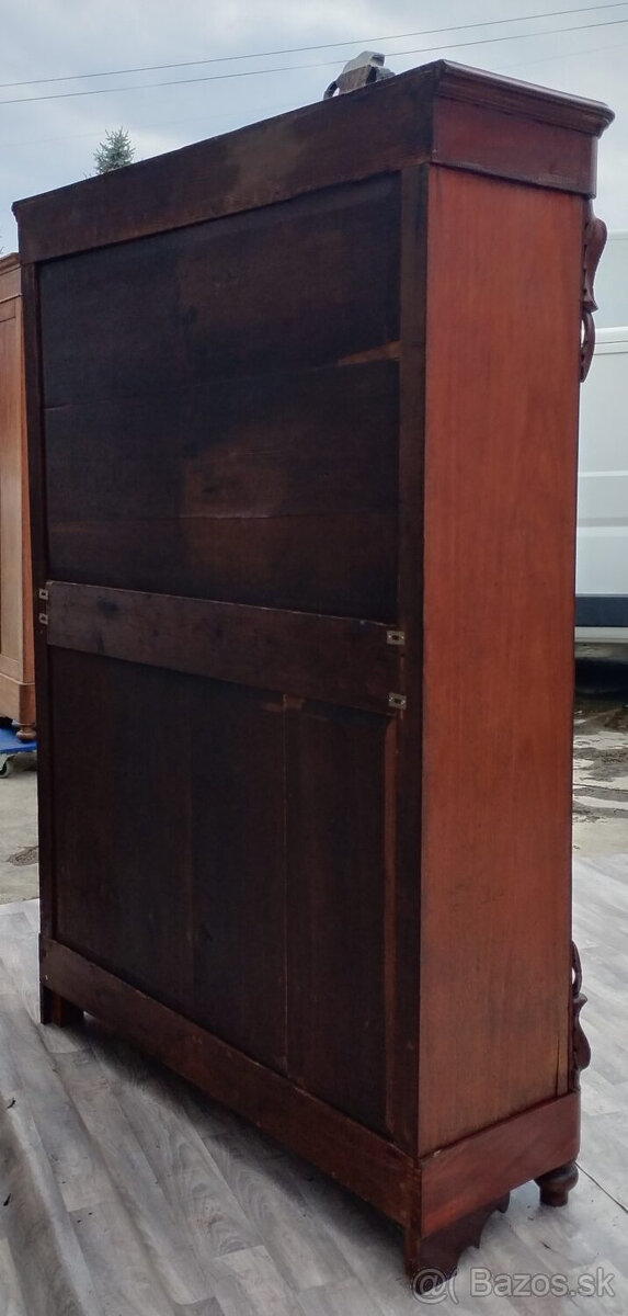 Skriňa starožitná Biedermeier z 50 . rokov 19 . storočia. - 10