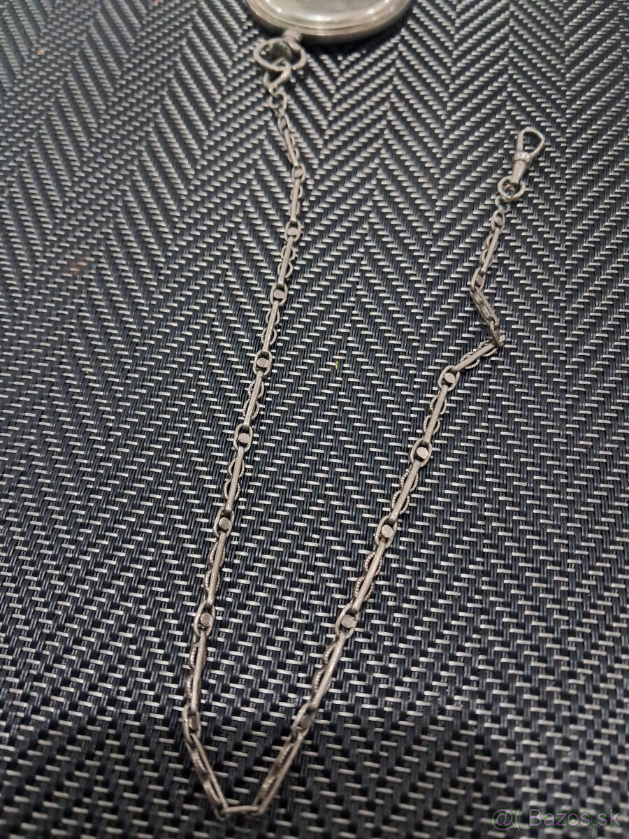 Predám staré strieborné vreckové hodinky - 10