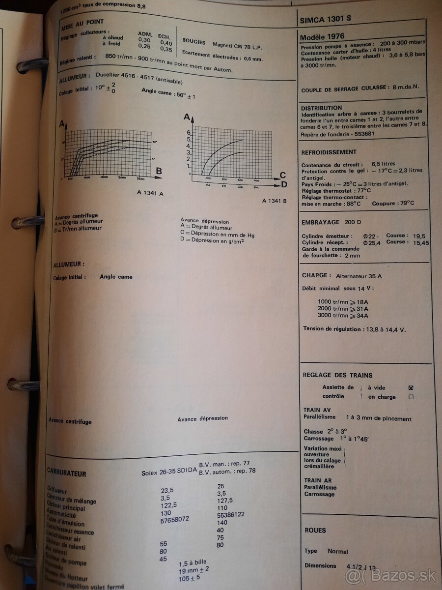 Navod Manuál Simca,Talbot Fiat kompletný - 10