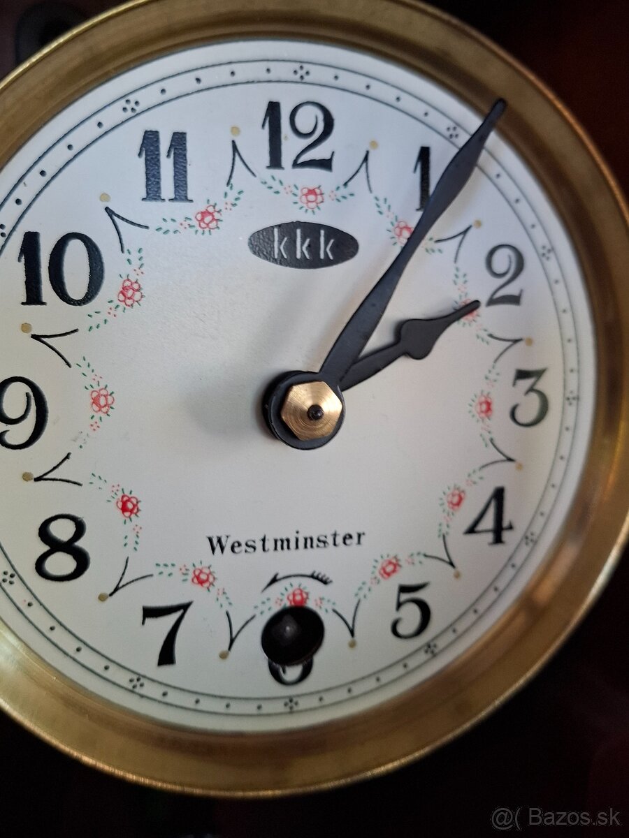 Predám funkčné mechanické nástenné hodiny KKK Westminster ka - 10