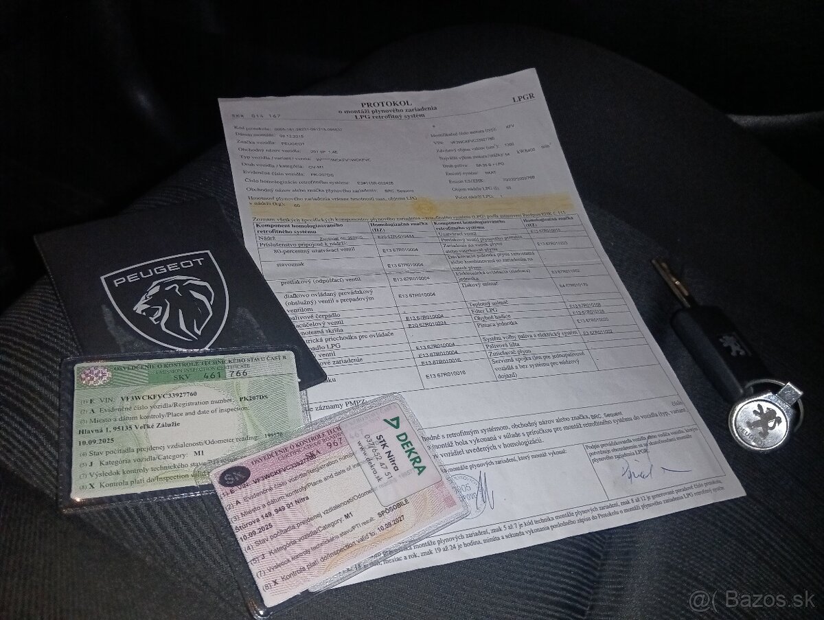 Predám Peugeot 207,r.v 2007 1.4 LPG,Nová STK - 10