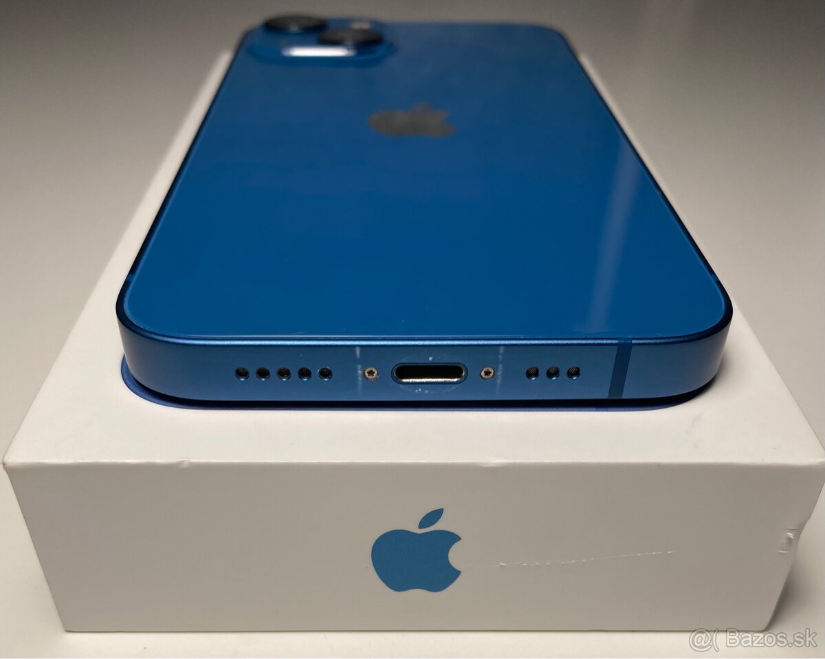 iPhone 13 modrý 128GB, TOP stav, komplet - 10