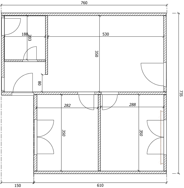 Stavebnica JAF 120/50AT - byt na pozemku. - 10
