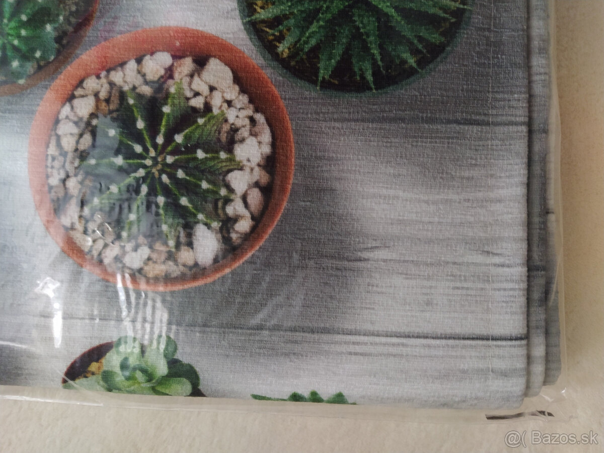 NOVÝ prateľný behúň Kaktusy 58x140 cm (osobný odber) - 10