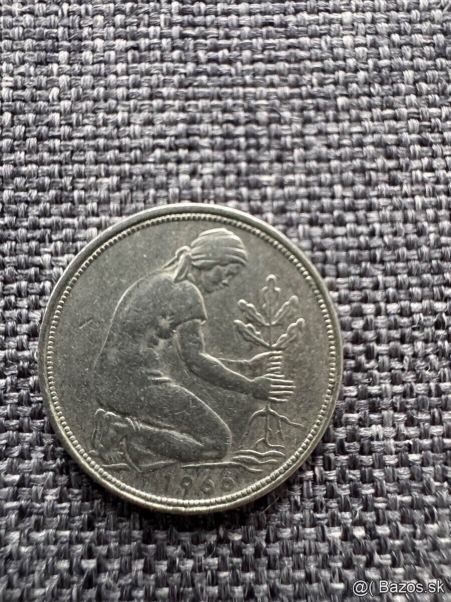 Nemecko - 50 Pfennig 7 ks : 1950, 1966, 1979, 1990, 1992 - 10