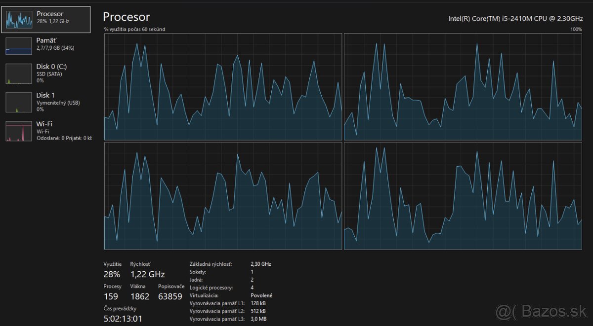 Notebook HP ProBook 4730s - 17.3" displej / i5 / SSD - 10
