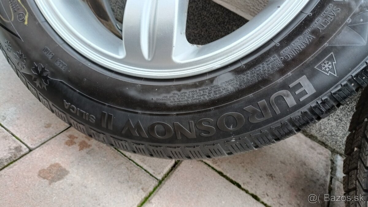 5x112 R16 HLINÍKOVÉ DISKY 215/65 R16 ZIMNÉ PNEUMATIKY - 10