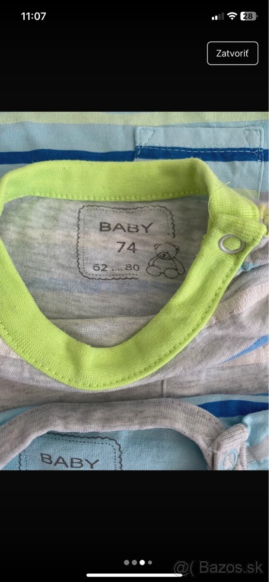 Tričko krátky rukáv, pyžamko - 10